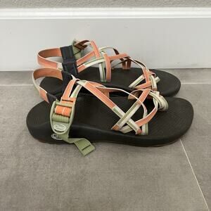 Chaco ZX/2 Classic Sandals Womens Size 10 Beige Strap Outdoor Hiking Shoes